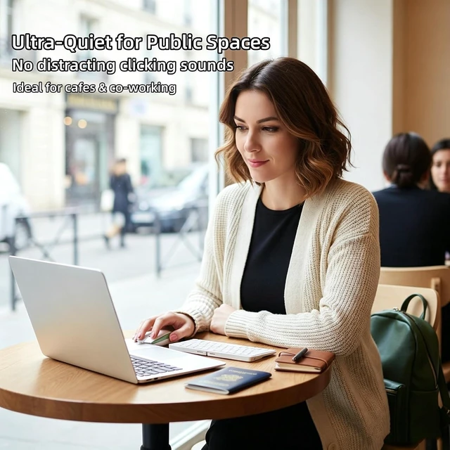 Alt view image 7 of 7 - Wireless Mouse Mini Small Finger Bluetooth Mouse with TF Card Reader,Silent Pocket Portable Handheld Tiny Compact USB Travel Optical Mice for PC Laptop Computer Macbook Tablet Kids Women Men Gift