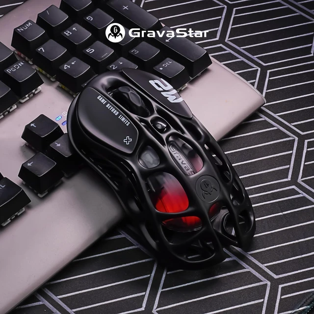 Alt view image 2 of 7 - GravaStar Mercury M2 Wireless Gaming Mouse with 5 Dynamic Lightsync RGB