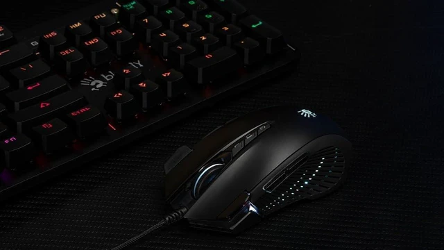 Main image of Bloody J90s RGB Gaming Mouse, High Precision 8000 CPI, 150 IPS, 25g Acceleration, 12 Customizable Buttons, Ambidextrous