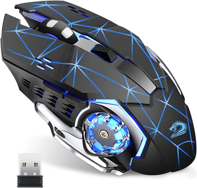 Main image of Q85 Rechargeable Wireless Gaming Mouse, Ergonomic Mouse Starry Black