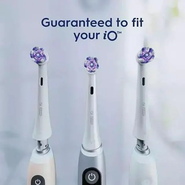 Alt view image 3 of 7 - Oral-B iO Radiant White Replacement Brush Heads, 4 Count White, Only Compatible with Oral-B iO Series Electric Toothbrushes