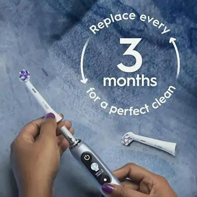 Alt view image 5 of 7 - Oral-B iO Radiant White Replacement Brush Heads, 4 Count White, Only Compatible with Oral-B iO Series Electric Toothbrushes