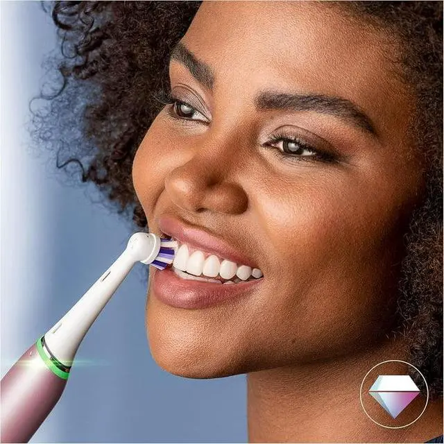 Alt view image 2 of 7 - Oral-B iO Radiant White Replacement Brush Heads, 4 Count White, Only Compatible with Oral-B iO Series Electric Toothbrushes