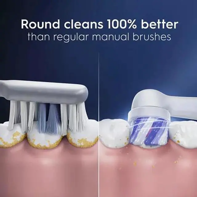 Alt view image 6 of 7 - Oral-B iO Radiant White Replacement Brush Heads, 4 Count White, Only Compatible with Oral-B iO Series Electric Toothbrushes