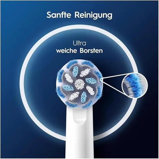 Alt view image 4 of 6 - Oral-B Pro Sensitive Clean Replacement Brush Heads, 8 Count, Compatible with All Rotating Oral-B Electric Toothbrushes Except iO Series