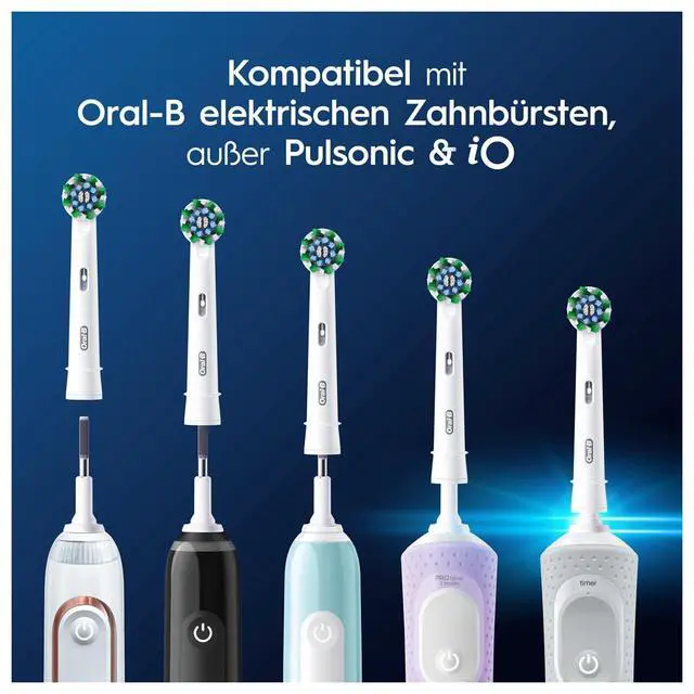 Alt view image 5 of 5 - Oral-B Pro Cross Action Replacement Brush Heads, 8 Count White, Compatible with All Rotating Oral-B Electric Toothbrushes Except iO Series