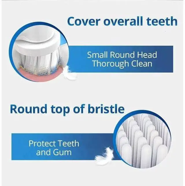 Alt view image 4 of 5 - Oral-B Sensitive Clean Clean&Care Replacement Brush Heads, 4 Count, Compatible with All Rotating Oral-B Handles Except Pulsonic & iO Series