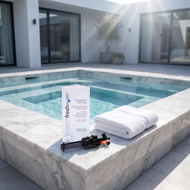 Alt view image 6 of 7 - FreshWater Salt System Replacement Cartridge 2 Pack, Chlorine Generating Cartridge Compatible with Hot Spring Highlife, Limelight, Caldera Utopia & Paradise Series Hot Tubs