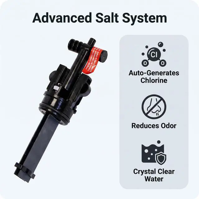 Alt view image 2 of 7 - 3 Pack FreshWater Salt System Cartridge Replacement for Hot Spring & Caldera Spa Salt Water System