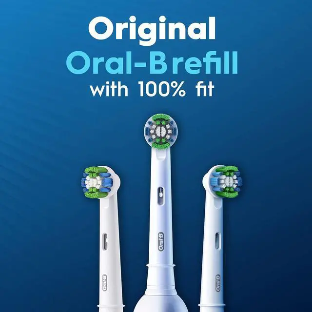 Alt view image 3 of 5 - For OralB Electric Toothbrush Replacement Heads Pure Clean Charcoal,4 Count,Plaque Removal Whitening Brush Heads
