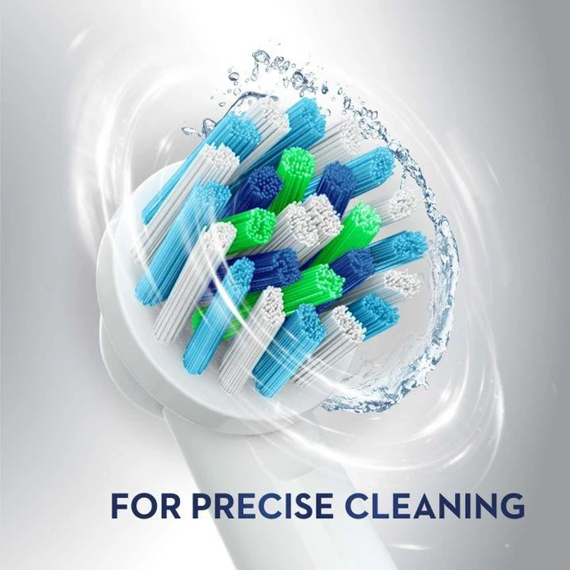 Alt view image 3 of 6 - Oral-B CrossAction Toothbrush Replacement Heads, 4 Pack, MultiDirectional Bristles for Plaque Removal