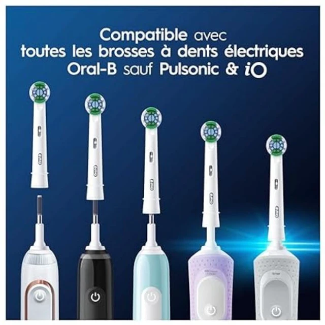 Alt view image 6 of 7 - OralB Pro Precision Clean Toothbrush Replacement Heads, 8 Pack, Deep Clean Along Gumline & Between Teeth