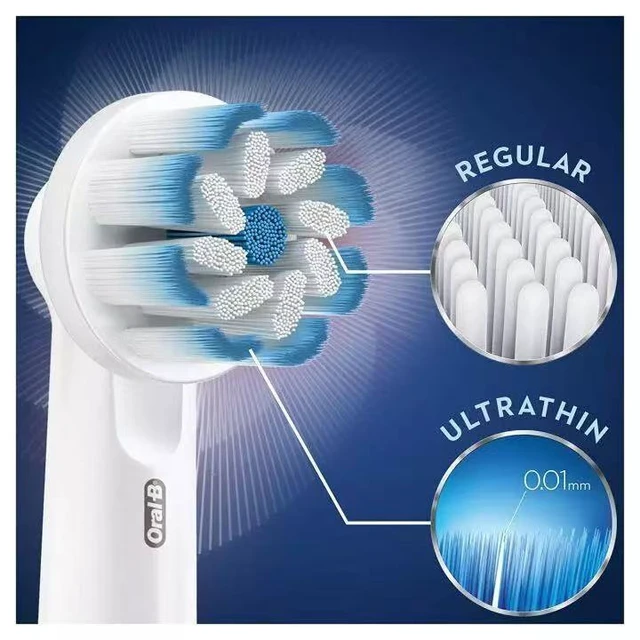 Alt view image 2 of 5 - OralB Sensitive Clean Toothbrush Replacement Heads, 8 Pack, Gentle Cleaning for Sensitive Gums