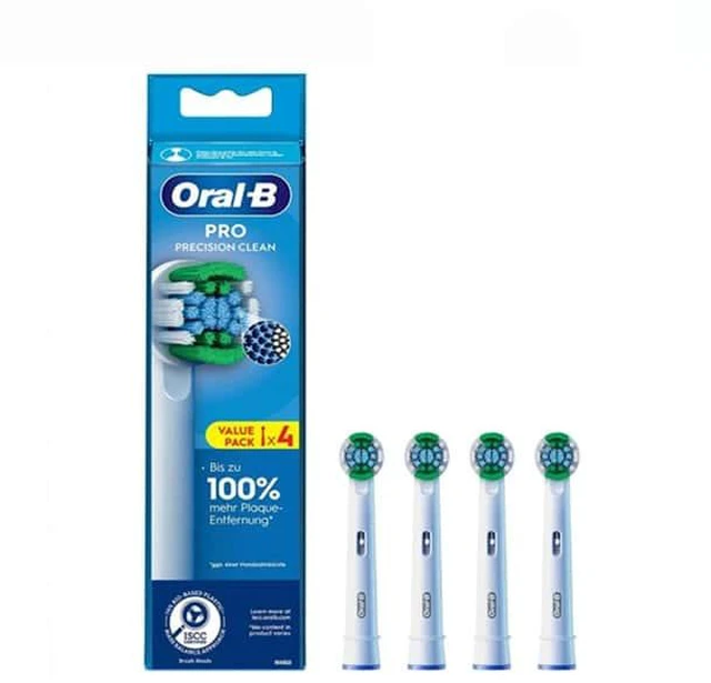 Main image of OralB Pro Precision Clean Electric Toothbrush Heads, 4 Count, Fit Most Rotating OralB Handles