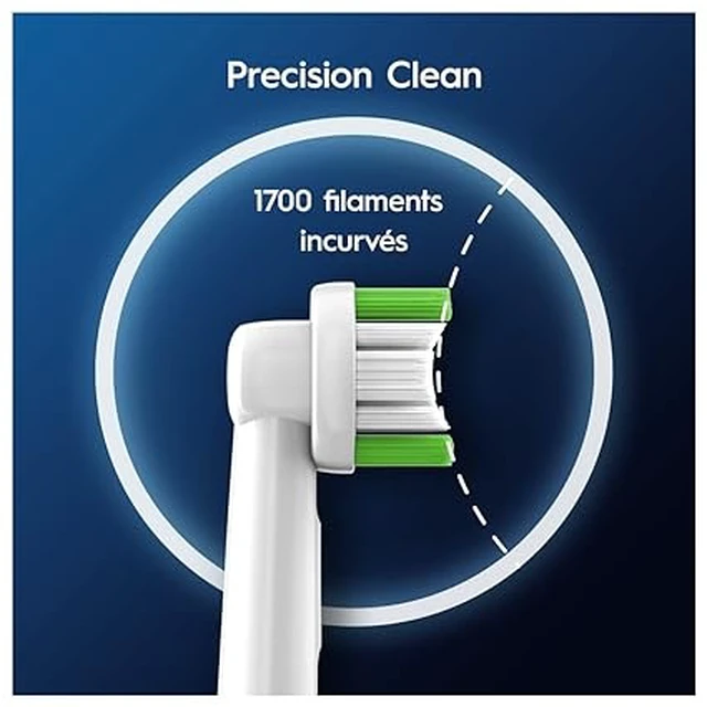 Alt view image 5 of 7 - OralB Pro Precision Clean Electric Toothbrush Heads, 4 Count, Fit Most Rotating OralB Handles