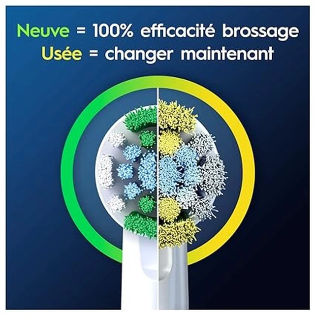 Alt view image 4 of 7 - OralB Pro Precision Clean Electric Toothbrush Heads, 4 Count, Fit Most Rotating OralB Handles