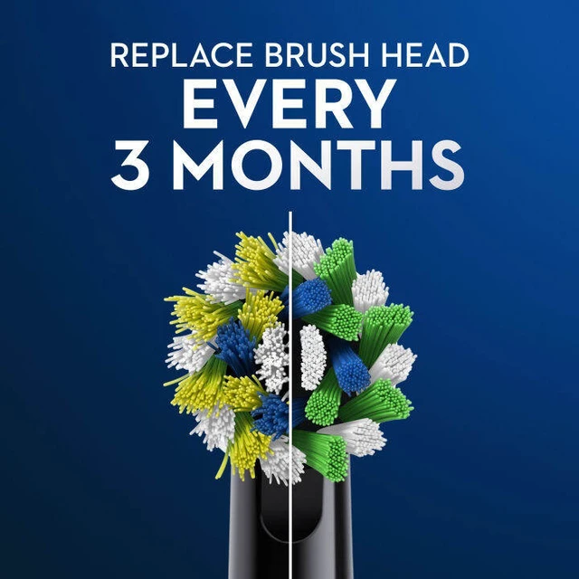 Alt view image 3 of 5 - OralB Cross Action Replacement Brush Heads, 4Pack, Angled Cross Bristles Deep Clean