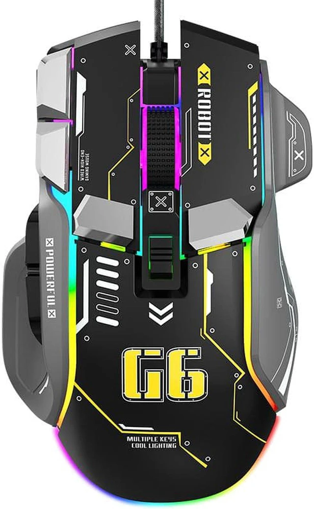 Main image of RGB Gaming Mouse Backlit Wired Ergonomic 10 Button Programmable Mouse ,UP to 12800 DPI, RGB,10 Programmable Buttons