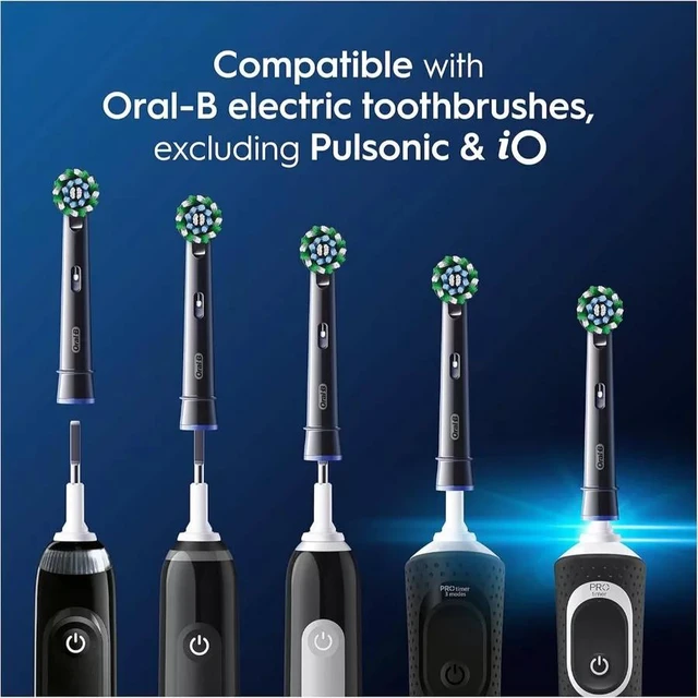 Alt view image 4 of 7 - Oral-B Pro Cross Action Replacement Brush Heads, 8 Count, Up To 100% More Plaque Removal, Compatible with Oral-B Electric Toothbrushes
