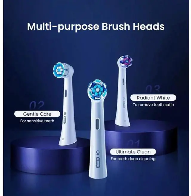 Alt view image 2 of 5 - Brossettes dentaires ORAL-B iO ultimate Clean Blanches X4