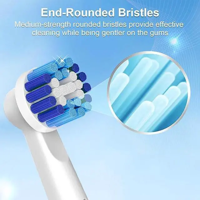 Alt view image 4 of 6 - Têtes De Brosse De Rechange Oral-B Precision Clean Originales D'Allemagne, Lot De 10