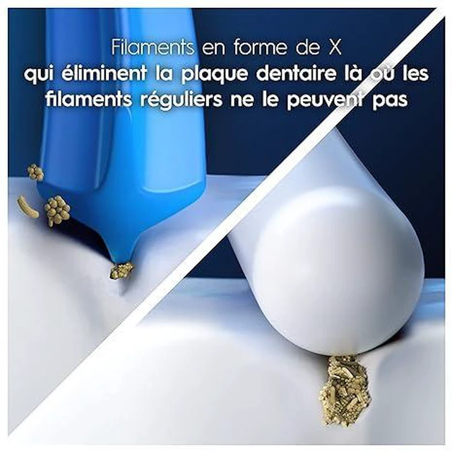 Alt view image 3 of 5 - Têtes De Brosse De Rechange Oral-B Pro Sensitive Clean Pour Brosse À Dents Électrique, Paquet De 4