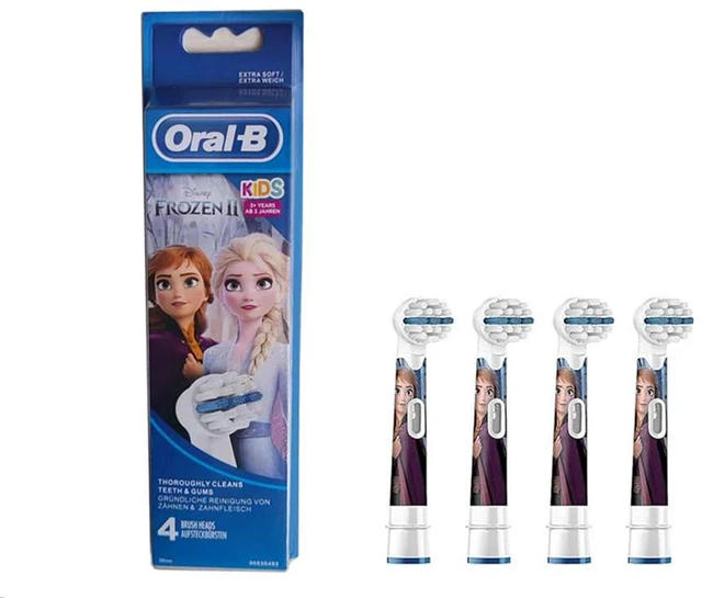 Main image of Têtes De Brosse De Rechange Pour Brosse À Dents Électrique Oral-B Kids Frozen, Lot De 4