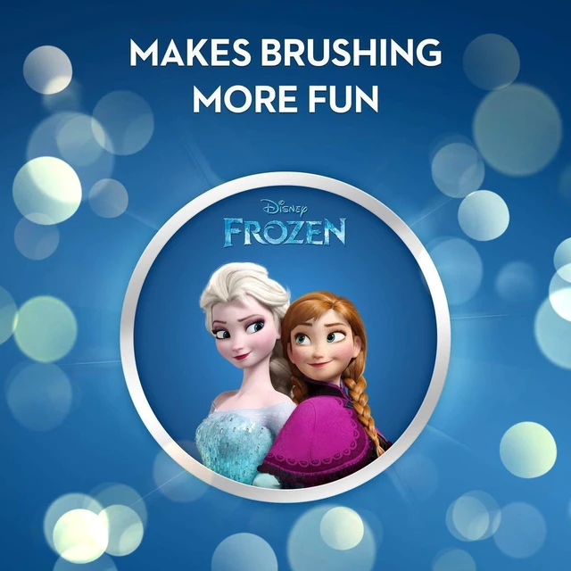 Alt view image 5 of 5 - Têtes De Brosse De Rechange Pour Brosse À Dents Électrique Oral-B Kids Frozen, Lot De 4