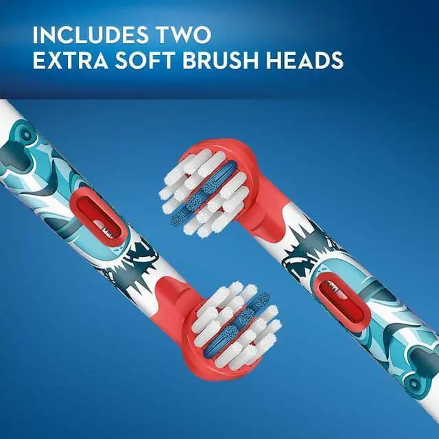 Alt view image 6 of 6 - Têtes de brosse de rechange pour brosse à dents électrique rechargeable Oral-B Kids Starwars, lot de 4