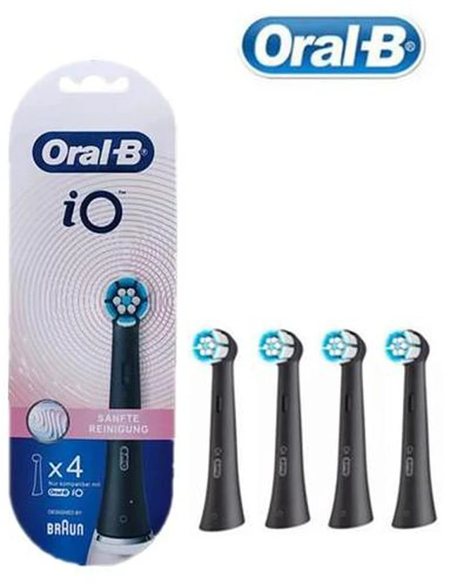 Main image of Têtes de brosse à dents électriques Oral-B iO Gentle Cleaning, noir (4 pièces)