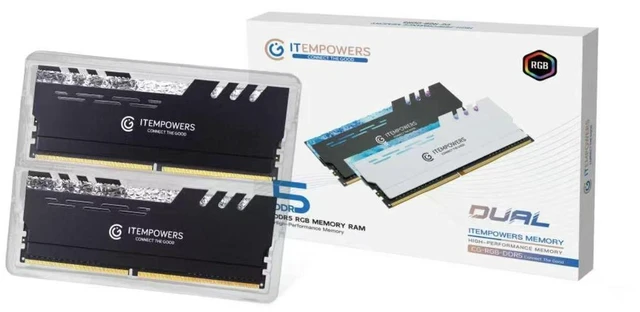 ITEMPOWERS 32GB (2×16GB) DDR5 6000MHz RGB Gaming RAM, Dual Channel