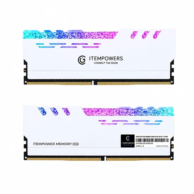 ITEMPOWERS 32GB (2×16GB) DDR5 6000MHz RGB Gaming RAM, Dual Channel