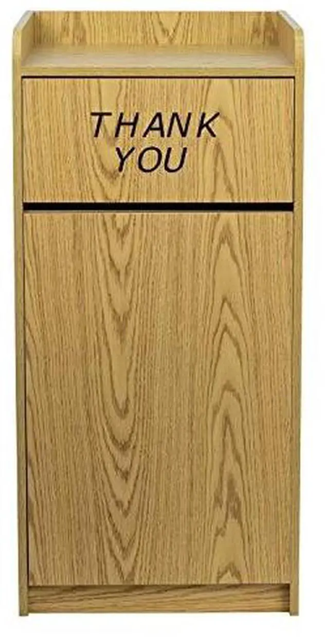 Alt view image 5 of 7 - EMMA + OLIVER Wood Tray Top Receptacle in Oak
