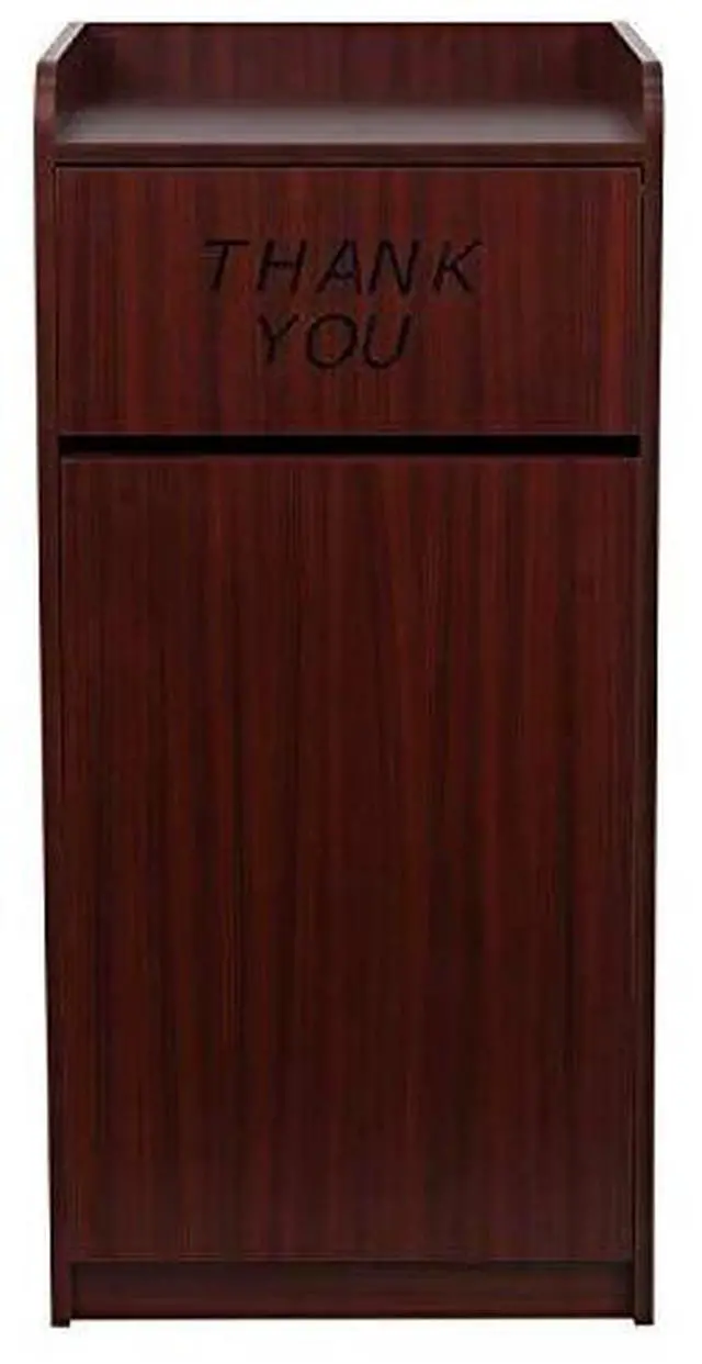 Alt view image 5 of 7 - EMMA + OLIVER Wood Tray Top Receptacle in Mahogany