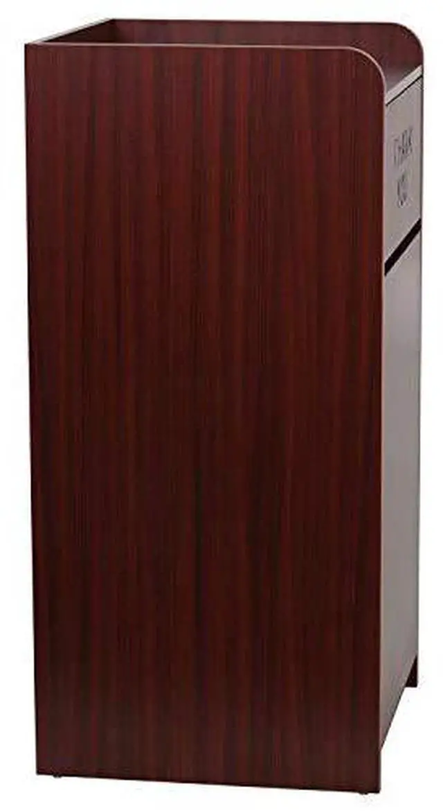 Alt view image 6 of 7 - EMMA + OLIVER Wood Tray Top Receptacle in Mahogany