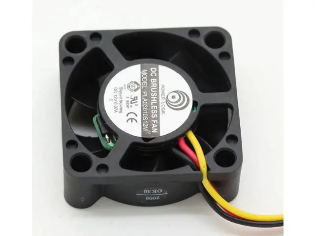 Alt view image 3 of 4 - New original POWER LOGIC PLA03010S12M 3CM 3010 DC 12V 0.07A Speed mute Beiqiao cooling fan