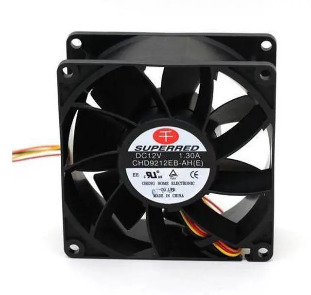 Main image of Superred CHD9212EB-AH (E) 9038 9238 90mm 9cm 12V 1.30A violent fan PWM server axial cooling cooler blower