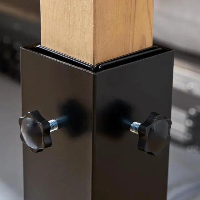 Alt view image 3 of 5 - Suprima Ultimate Height Black Bed Risers - Carbon Steel