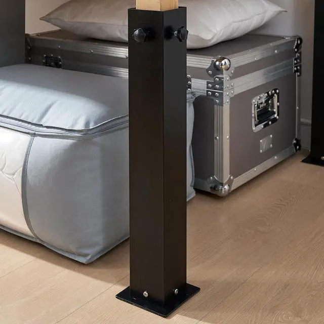 Alt view image 4 of 5 - Suprima Ultimate Height Black Bed Risers - Carbon Steel