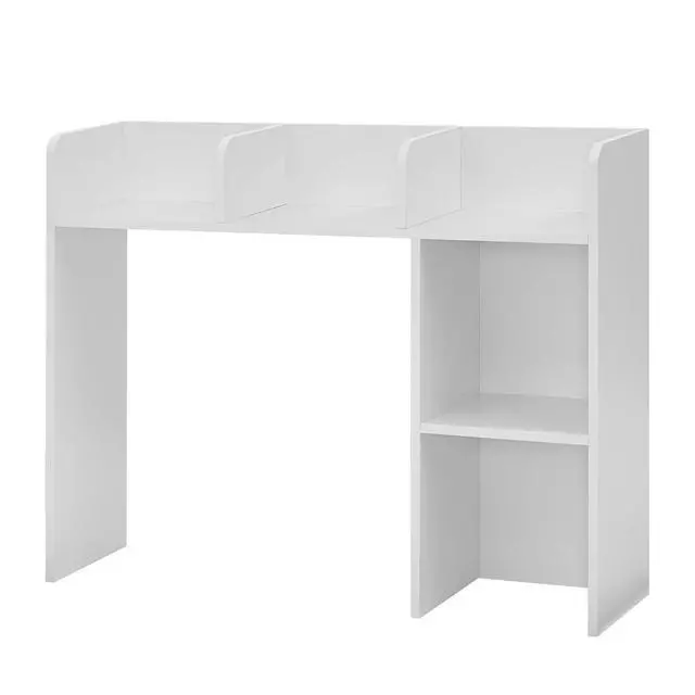Alt view image 5 of 7 - Classic Dorm Desk Bookshelf - White