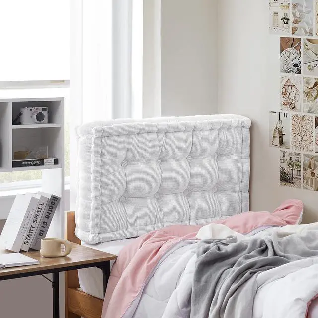 Main image of Rainha® - Ultra Thick Tufted College Headboard - Pure White