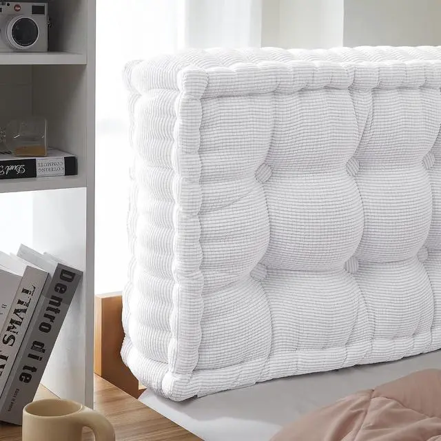 Alt view image 2 of 5 - Rainha® - Ultra Thick Tufted College Headboard - Pure White