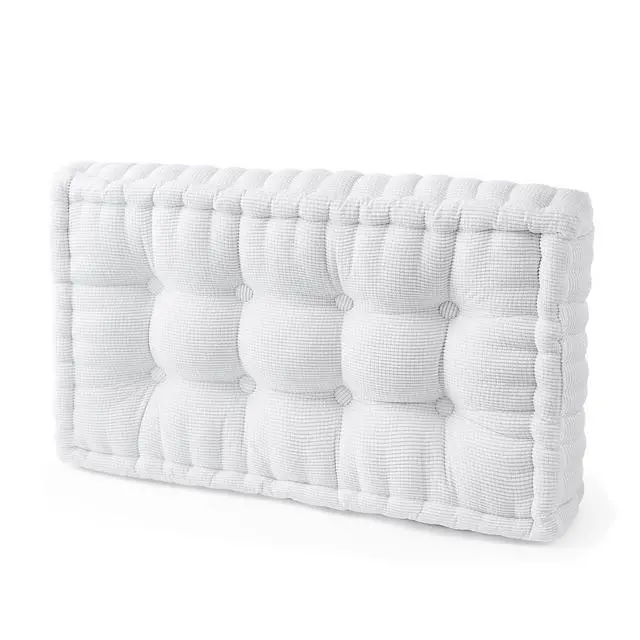 Alt view image 5 of 5 - Rainha® - Ultra Thick Tufted College Headboard - Pure White