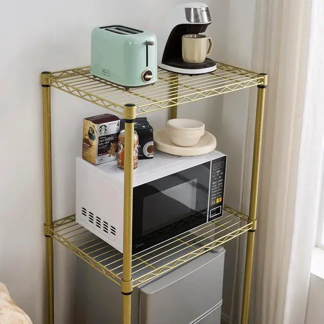 Alt view image 3 of 4 - The Mini Shelf Supreme - Suprima Adjustable Shelving - Gold