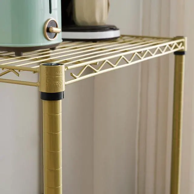 Alt view image 4 of 4 - The Mini Shelf Supreme - Suprima Adjustable Shelving - Gold