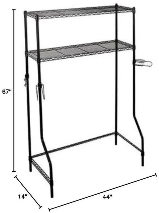 Main image of Over the Bed Shelf Supreme - Suprima® Adjustable Shelving - Black