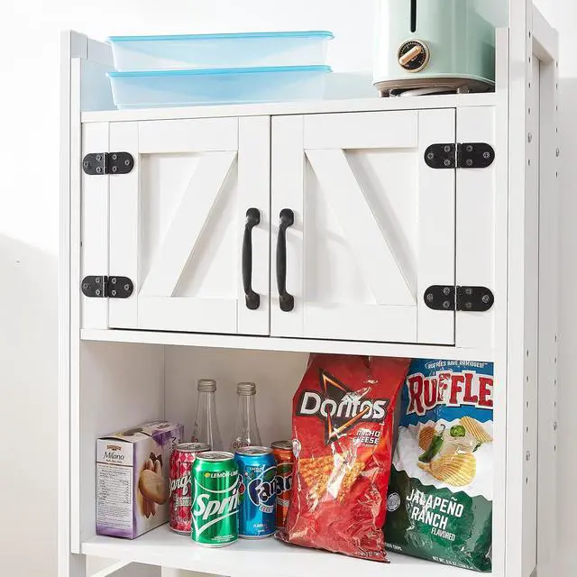 Alt view image 4 of 7 - Yak About It® Dorm Hutch - Over the Fridge Organizer - White
