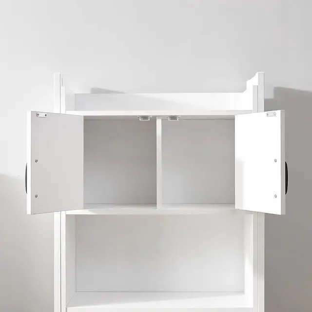 Alt view image 6 of 7 - Yak About It® Dorm Hutch - Over the Fridge Organizer - White