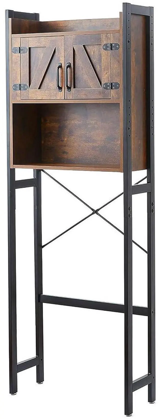 Main image of Yak About It® Dorm Hutch - Over the Fridge Organizer - Dark Wood Walnut