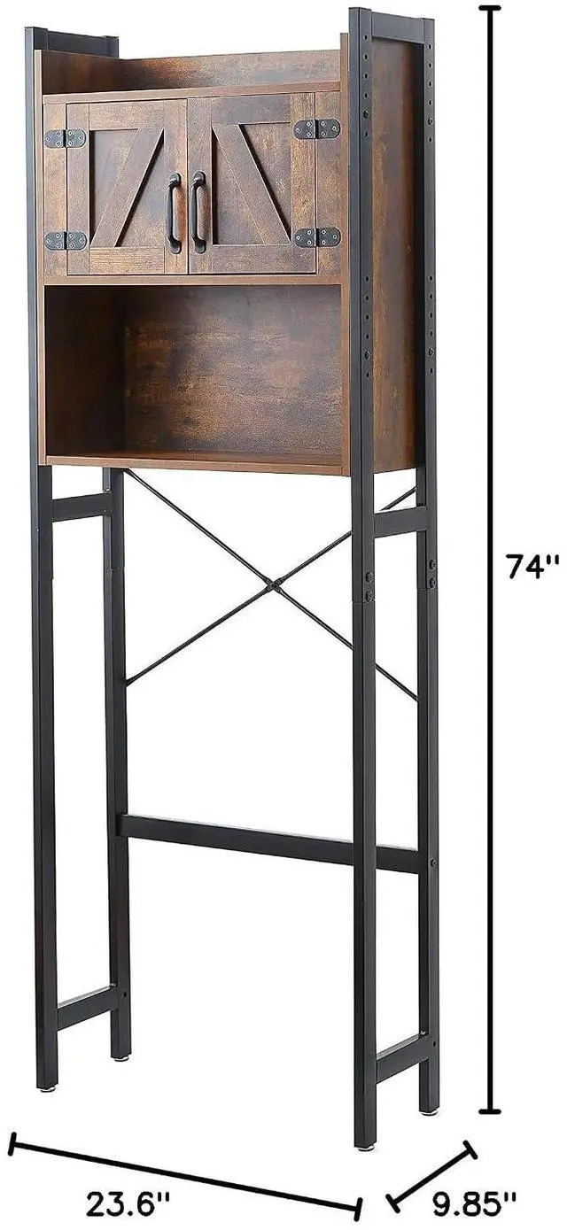 Alt view image 3 of 7 - Yak About It® Dorm Hutch - Over the Fridge Organizer - Dark Wood Walnut